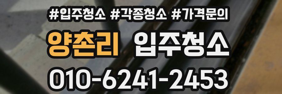 양촌리 이사청소