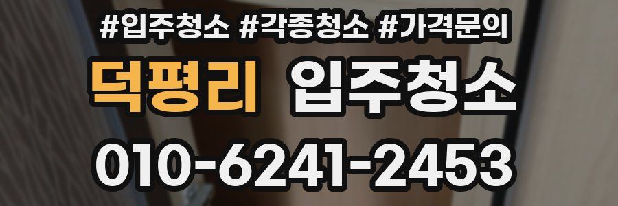 덕평리 이사청소