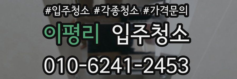 이평리 이사청소