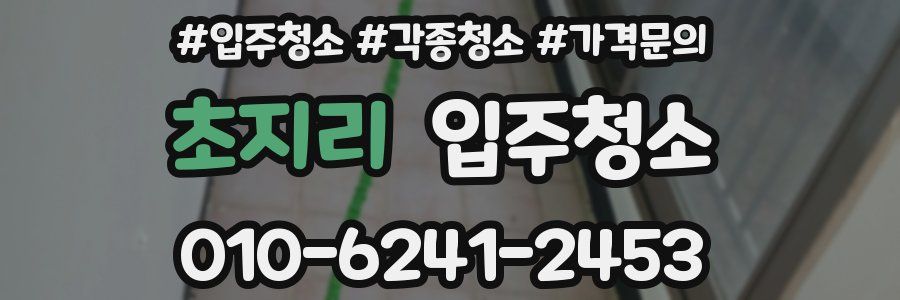 초지리 이사청소