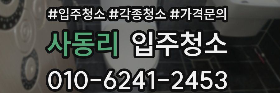 사동리 이사청소