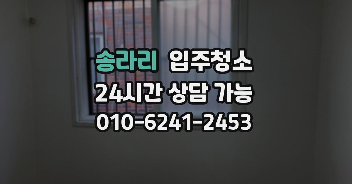 송라리 입주청소