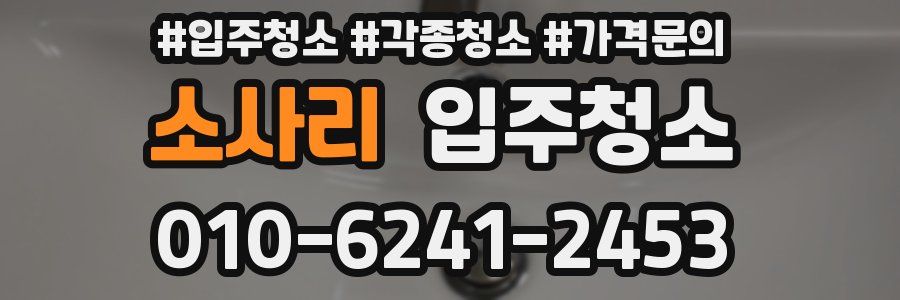 소사리 이사청소