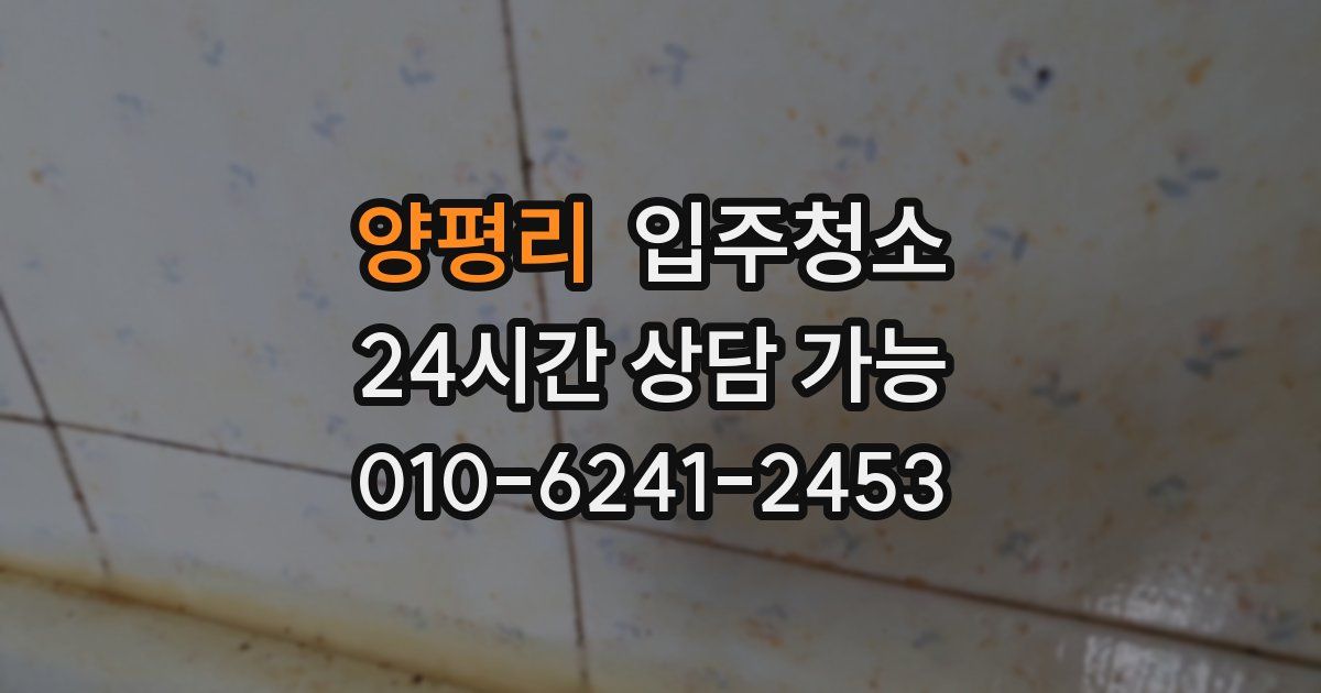 양평리 입주청소