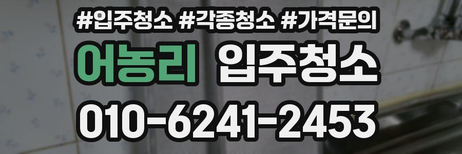 어농리 이사청소