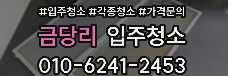 금당리 이사청소