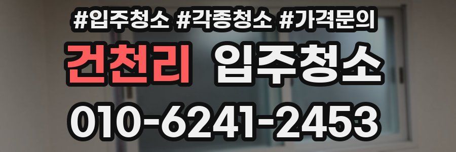 건천리 이사청소