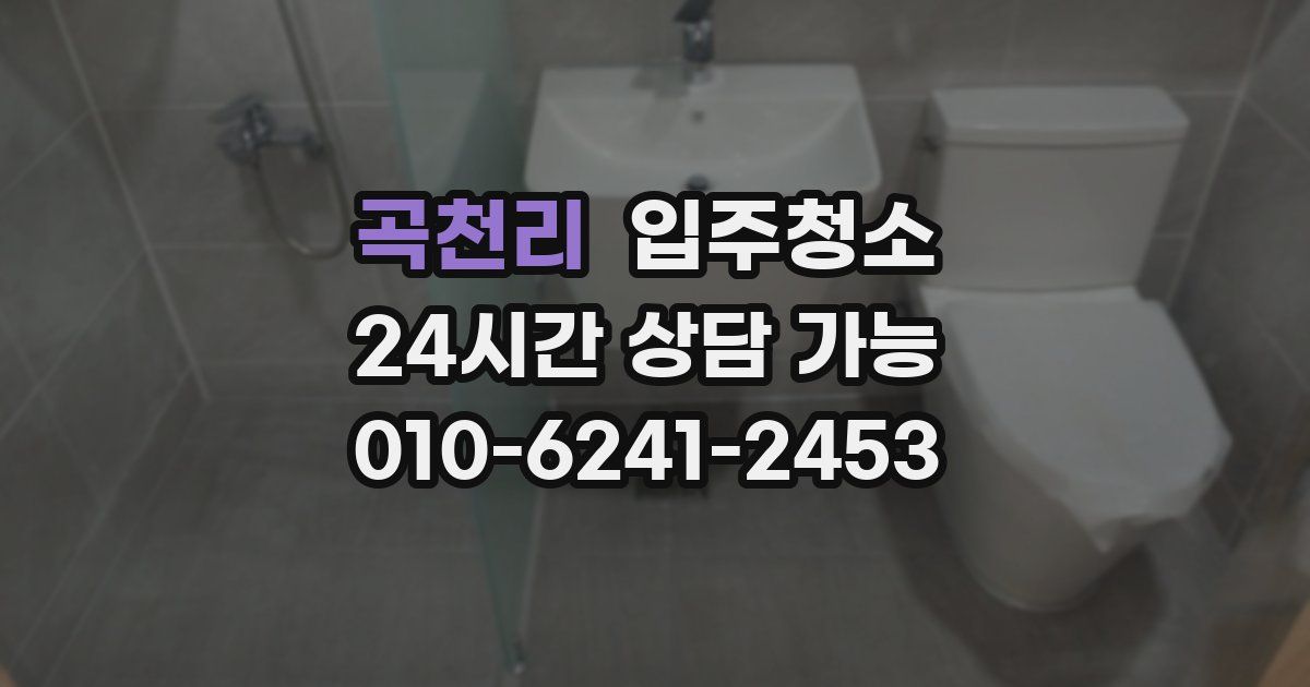 곡천리 입주청소