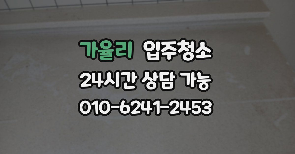 가율리 입주청소