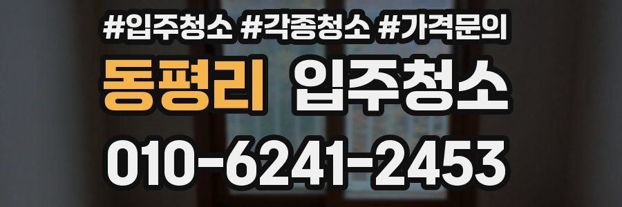 동평리 이사청소