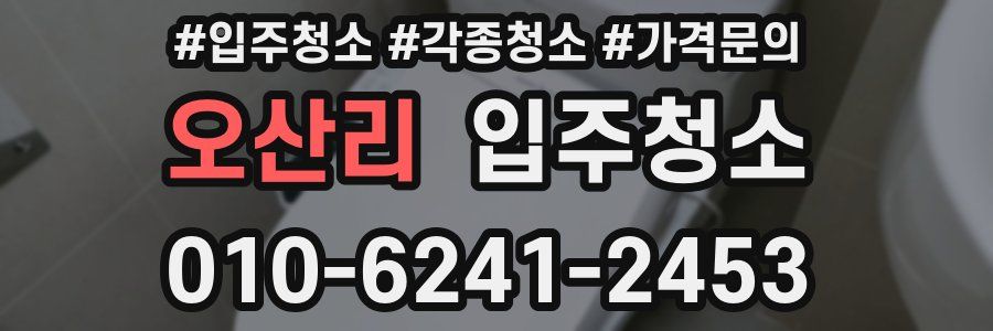 오산리 이사청소