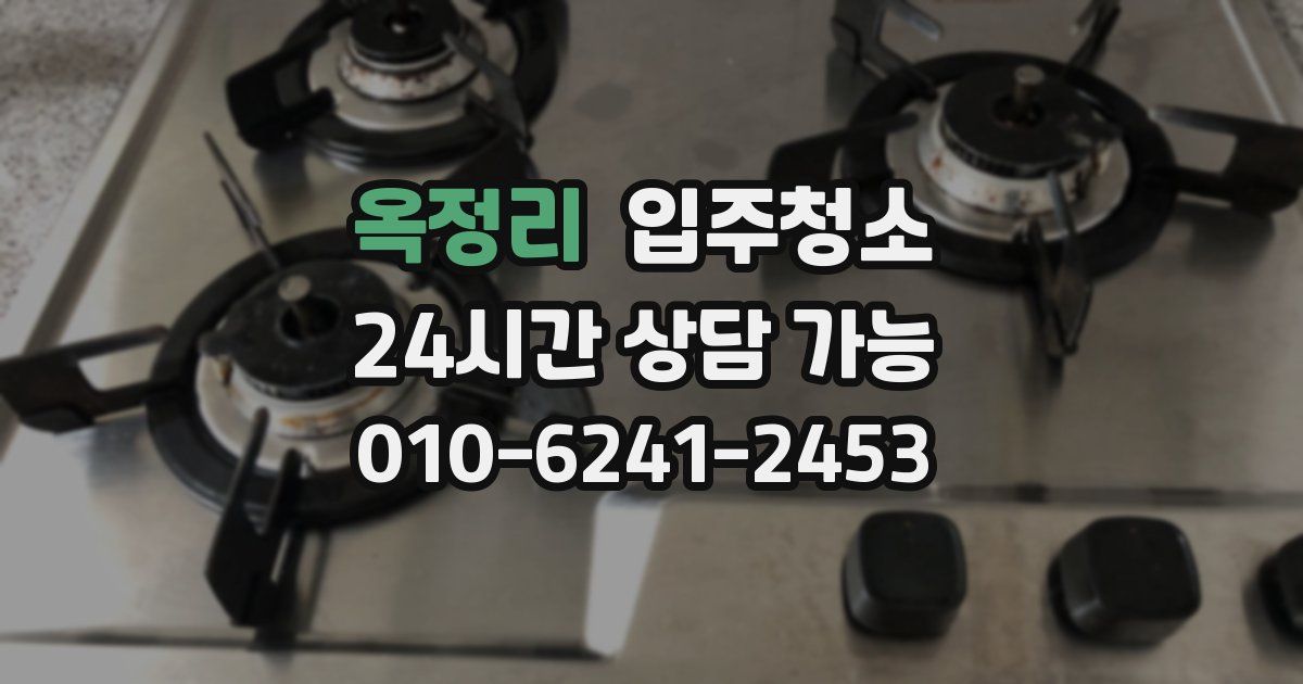 옥정리 입주청소