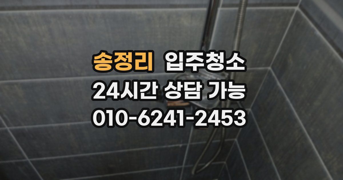 송정리 입주청소