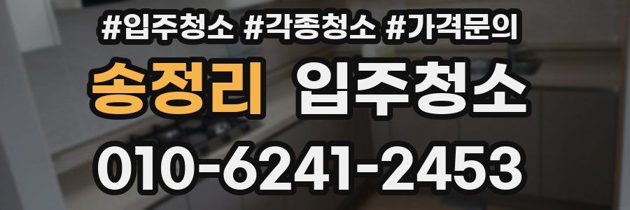 송정리 이사청소