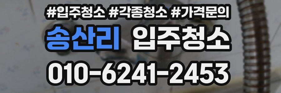 송산리 이사청소