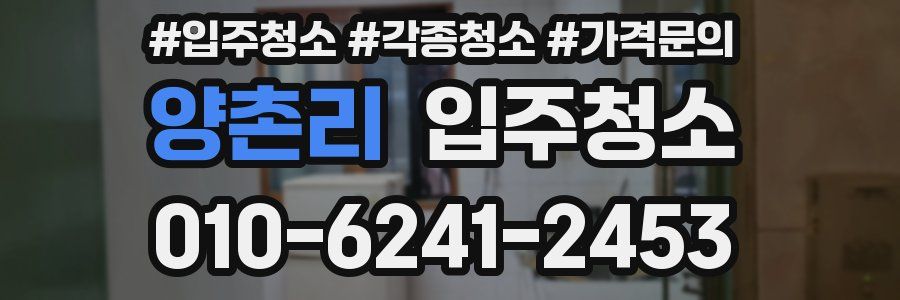 양촌리 이사청소