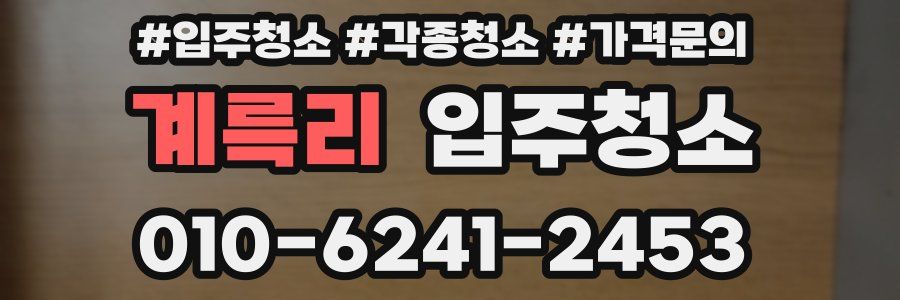 계륵리 이사청소