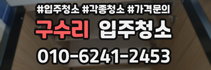 구수리 이사청소