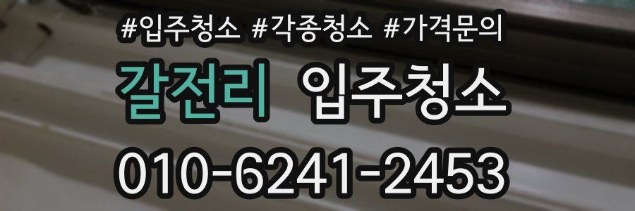 갈전리 이사청소