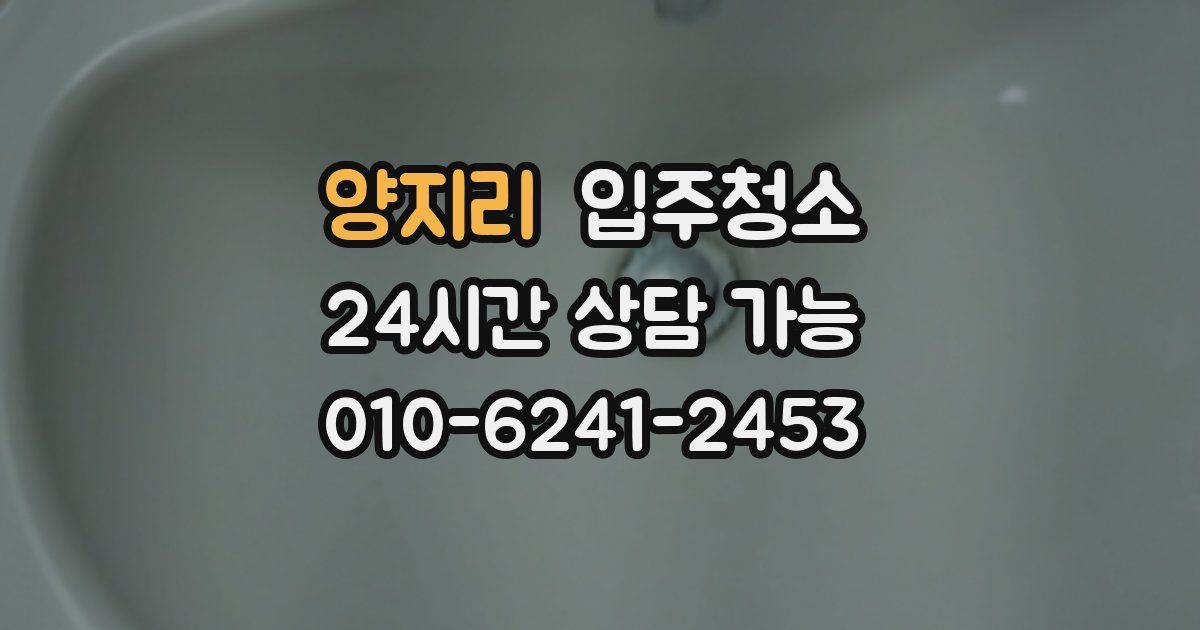 양지리 입주청소