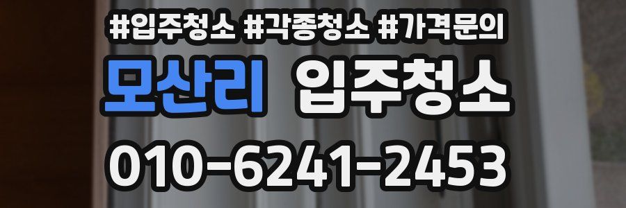 모산리 이사청소