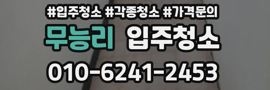 무능리 이사청소