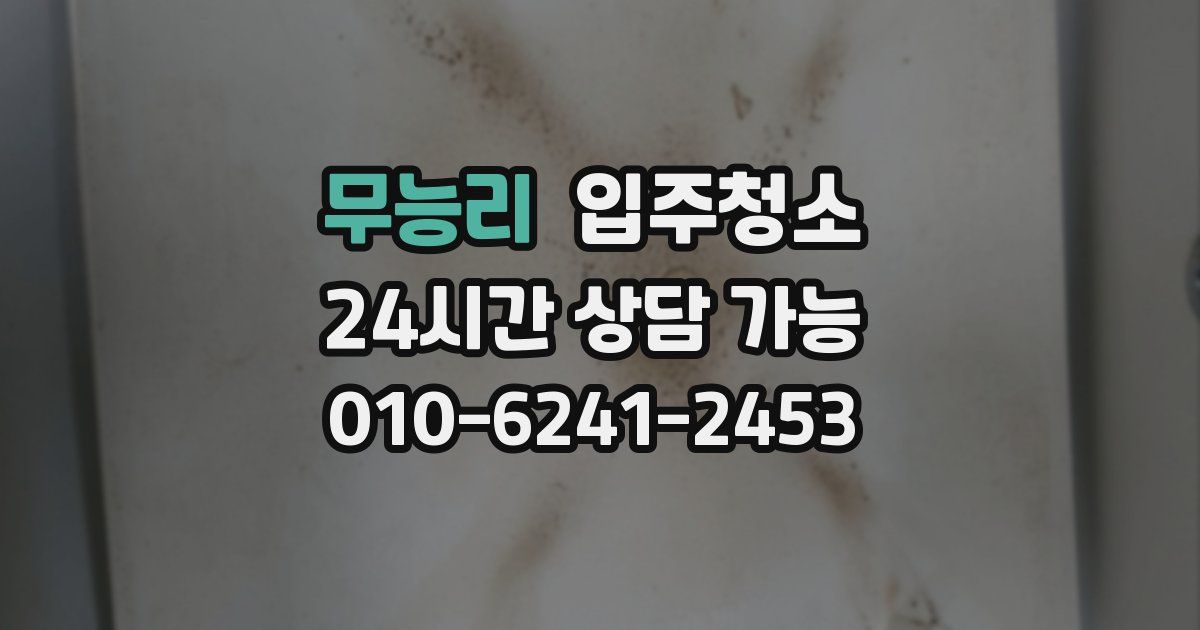 무능리 입주청소
