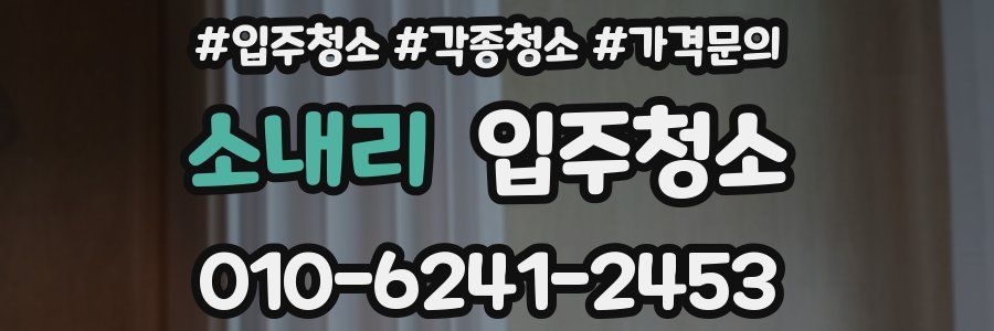 소내리 이사청소