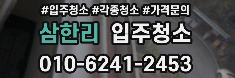 삼한리 이사청소