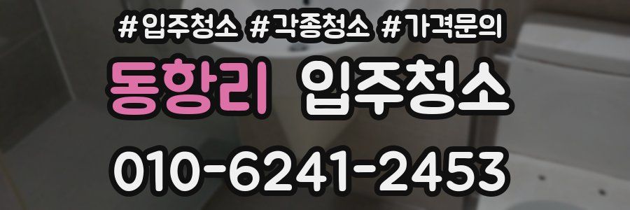 동항리 이사청소