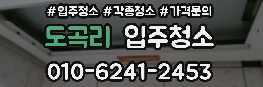 도곡리 이사청소