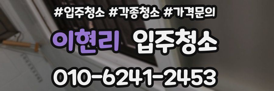 이현리 이사청소