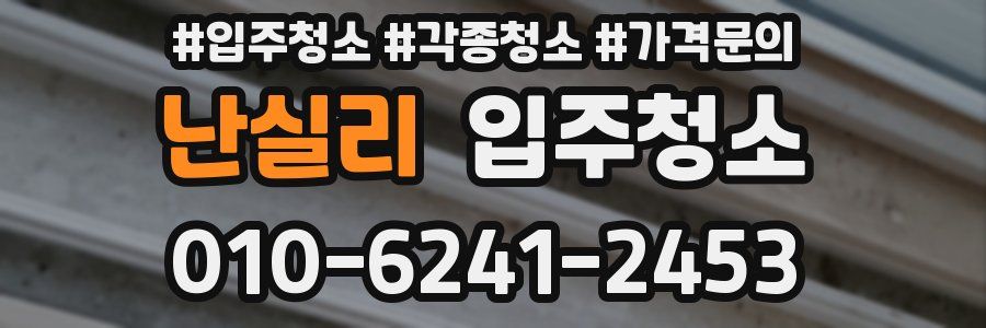 난실리 이사청소