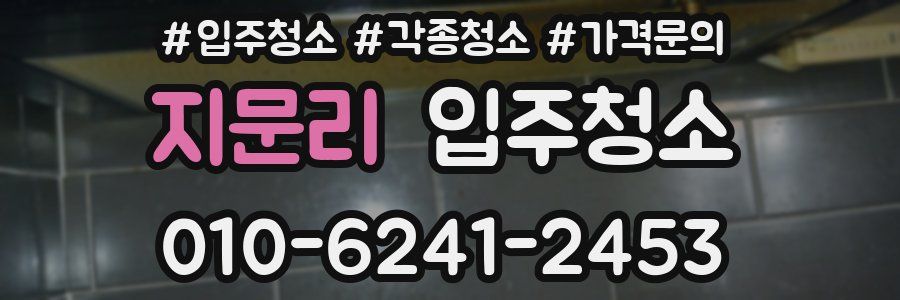 지문리 이사청소