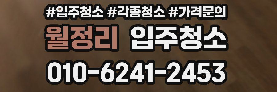 월정리 이사청소