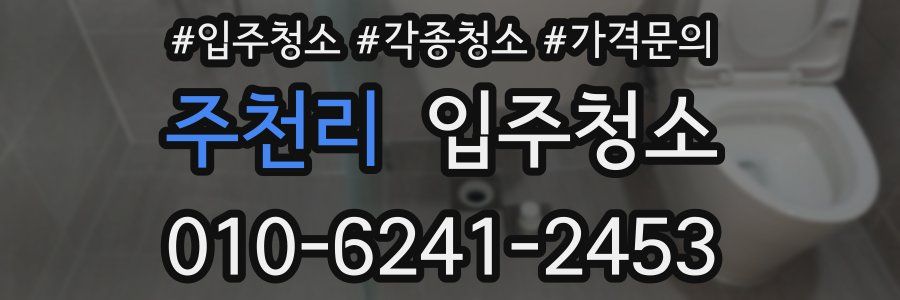 주천리 이사청소