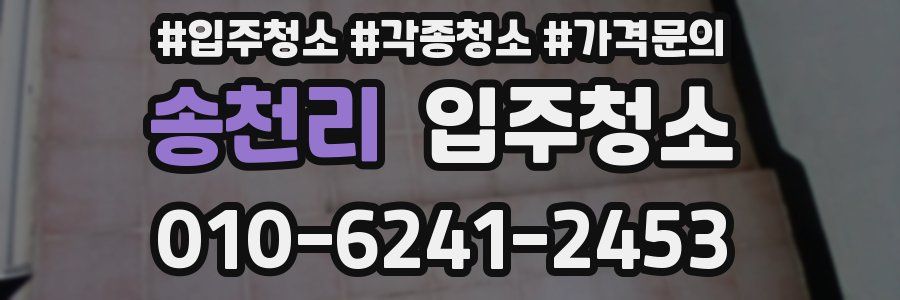 송천리 이사청소