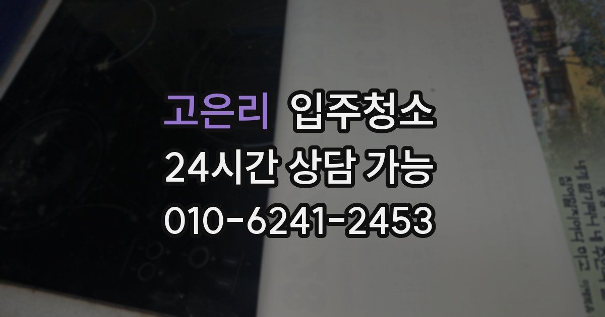 고은리 입주청소