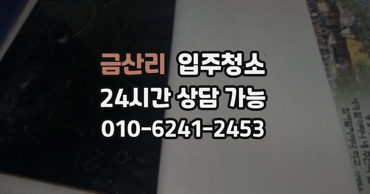 금산리 입주청소