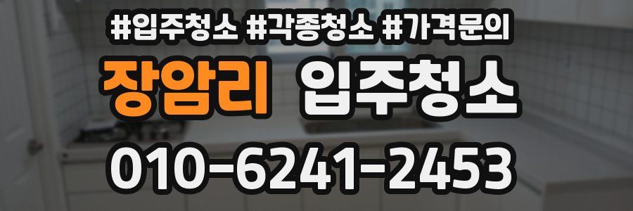 장암리 이사청소