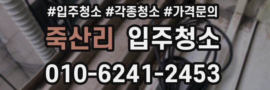 죽산리 이사청소