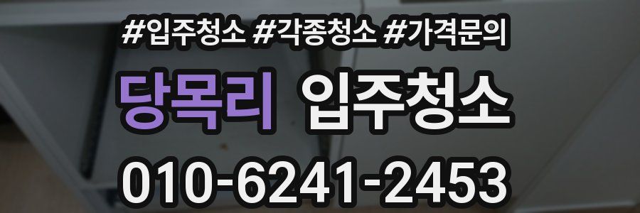 당목리 이사청소