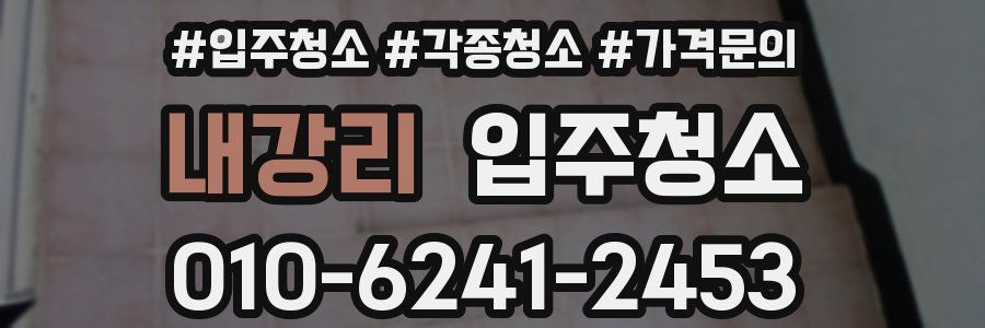 내강리 이사청소