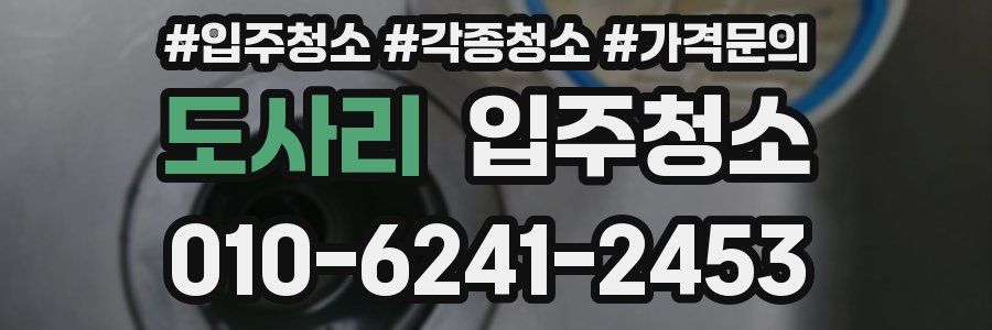 도사리 이사청소