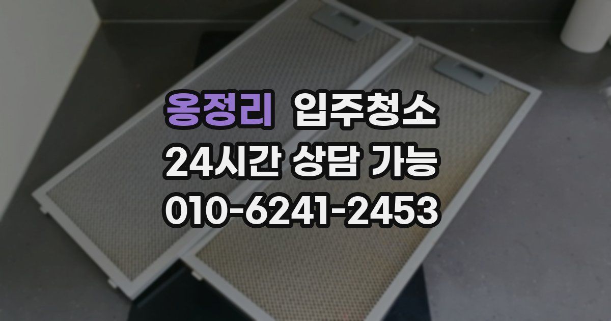 옹정리 입주청소