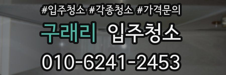 구래리 이사청소