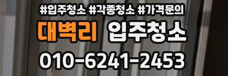 대벽리 이사청소