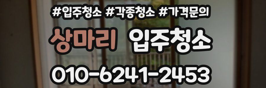 상마리 이사청소