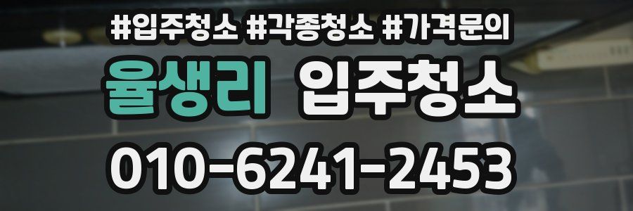 율생리 이사청소