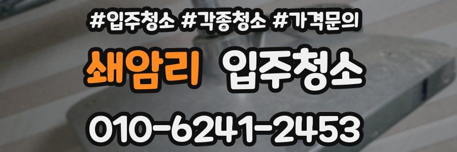 쇄암리 이사청소